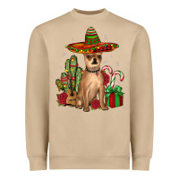 Mushroom Chihuahua Christmas Heavyweight Sweatshirt - JahusDesignShop