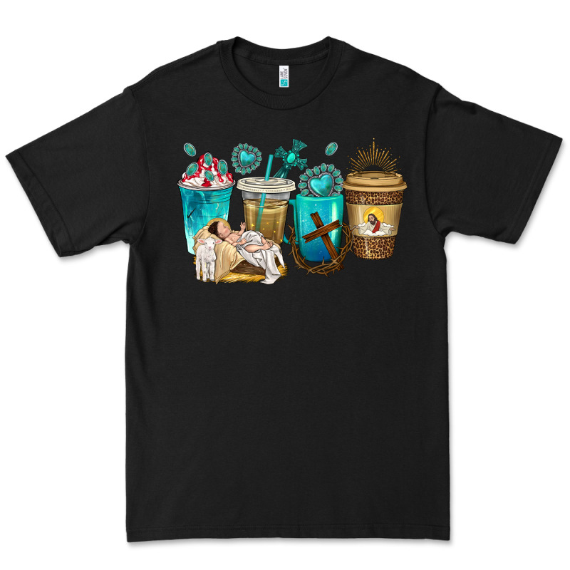 Jesus Coffee Cups Premium Tee by texasbilliewilder | Teevron