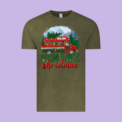 Van Life Christmas Vintage Tee Designed By Bundleandbundleshop