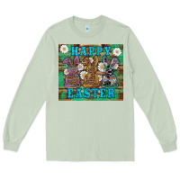 Matcha easter happy easter western bunnies daisies Long Sleeve Tee - Artiststas