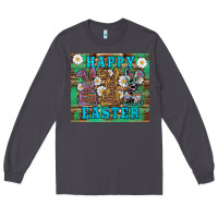 Smoke easter happy easter western bunnies daisies Long Sleeve Tee - Artiststas