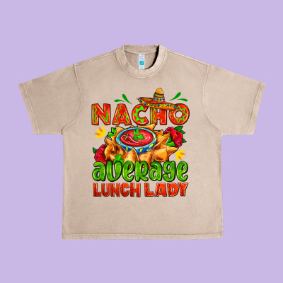 Nacho Average Lunch Lady  With Nacho Urban Heavy Tee Designed By Adodesignshop