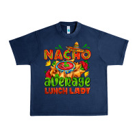 Navy nacho average lunch lady  with nacho Urban Heavy Tee - AdoDesignShop