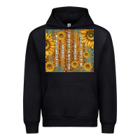 Black self reminders with sunflowers Urban Hoodie - TumblerDesignByShophia