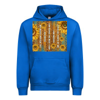 Cobalt self reminders with sunflowers Urban Hoodie - TumblerDesignByShophia