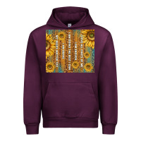 Mauve Wine self reminders with sunflowers Urban Hoodie - TumblerDesignByShophia