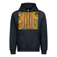 Navy self reminders with sunflowers Urban Hoodie - TumblerDesignByShophia