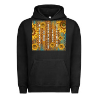 Pigment Black self reminders with sunflowers Urban Hoodie - TumblerDesignByShophia