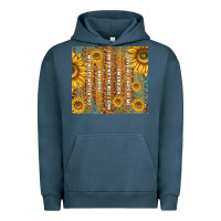 Pigment Midnight Navy self reminders with sunflowers Urban Hoodie - TumblerDesignByShophia