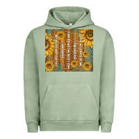 Pigment Oil Green self reminders with sunflowers Urban Hoodie - TumblerDesignByShophia