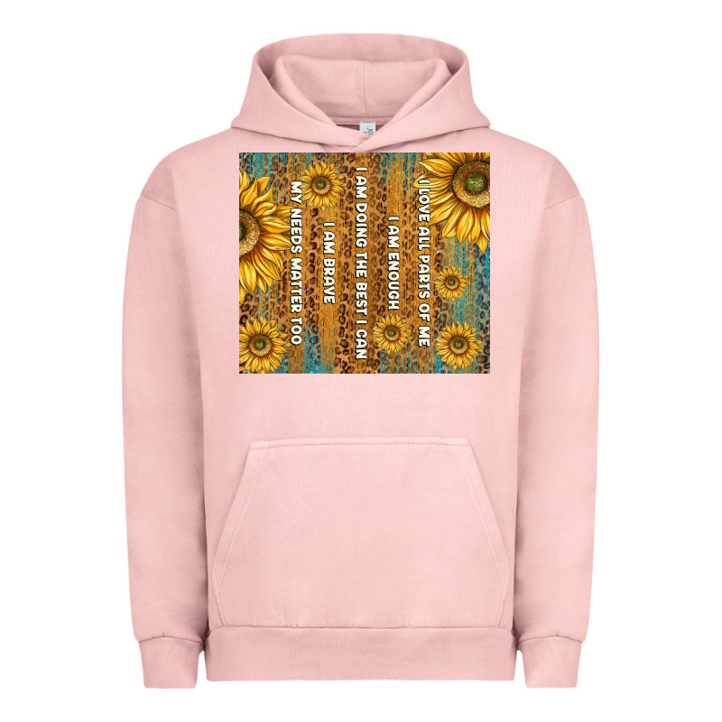 Self Reminders With Sunflowers Urban Hoodie by TumblerDesignByShophia | Teevron