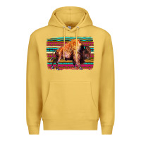 Antique Gold Aztec Buffalo Premium Hoodie - Bettercallsaul