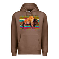 Chestnut Aztec Buffalo Premium Hoodie - Bettercallsaul