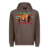 Coffee Aztec Buffalo Premium Hoodie - Bettercallsaul