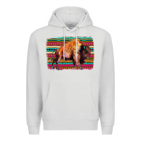 Dove Grey Aztec Buffalo Premium Hoodie - Bettercallsaul