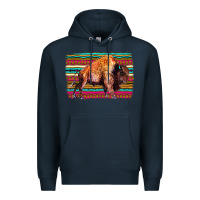 Navy Aztec Buffalo Premium Hoodie - Bettercallsaul