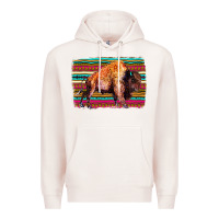 Pale Pink Aztec Buffalo Premium Hoodie - Bettercallsaul