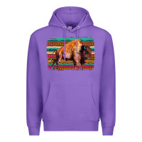 Purple Aztec Buffalo Premium Hoodie - Bettercallsaul