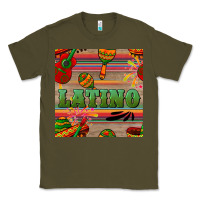 Army Green latino seamless pattern Classic Tee - BundleAndBundleShop