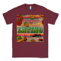 Burgundy latino seamless pattern Classic Tee - BundleAndBundleShop