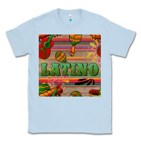 Dusty Blue latino seamless pattern Classic Tee - BundleAndBundleShop