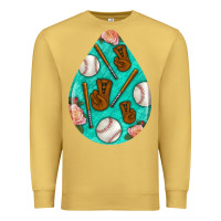 Antique Gold baseball and western roses teardrop  5 Premium Sweatshirt - BundleAndBundleShop