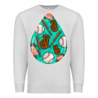 Dove Grey baseball and western roses teardrop  5 Premium Sweatshirt - BundleAndBundleShop