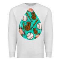 Oatmeal Heather baseball and western roses teardrop  5 Premium Sweatshirt - BundleAndBundleShop