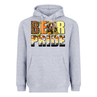 Heather Grey Western Bear Pride LGBTQ+ Heavyweight Hoodie - BundleAndBundleShop