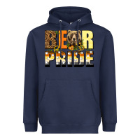 Navy Western Bear Pride LGBTQ+ Heavyweight Hoodie - BundleAndBundleShop