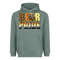 Sage Western Bear Pride LGBTQ+ Heavyweight Hoodie - BundleAndBundleShop