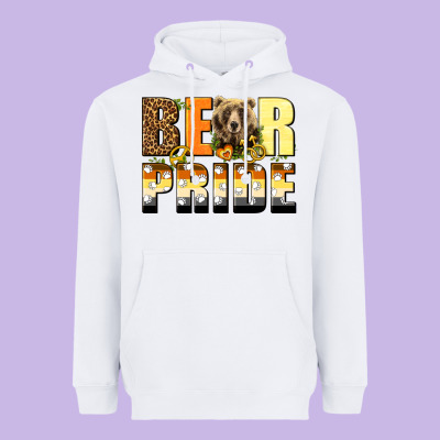 Western Bear Pride Lgbtq+ Heavyweight Hoodie Designed By Bundleandbundleshop