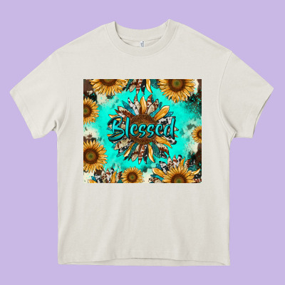 Heavy Core Tee blessed sunflowers