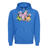 True Royal easter hearts Zipper Hoodie - MaliasSmallBusiness