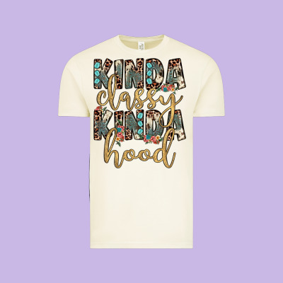 Kinda Classy Kinda Hood Vintage Tee Designed By Jahusdesignshop