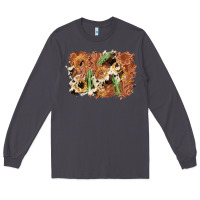 Horseshoe Cowhide Cactus Background Long Sleeve Tee | Teevron