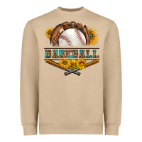 Western Baseball With Sunflower Heavyweight Sweatshirt | Teevron