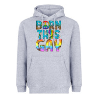 Heather Grey Western Born This Gay Heavyweight Hoodie - BundleAndBundleShop