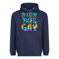 Navy Western Born This Gay Heavyweight Hoodie - BundleAndBundleShop
