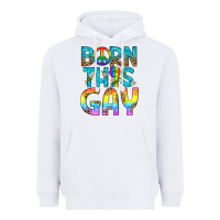 White Western Born This Gay Heavyweight Hoodie - BundleAndBundleShop