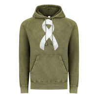 Vintage Olive lung cancer ribbon fa element Vintage Hoodie - FaDigitalArtStudio