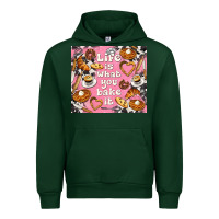 Forest Green life is what you bake it with cowhide Urban Hoodie - TumblerDesignByShophia