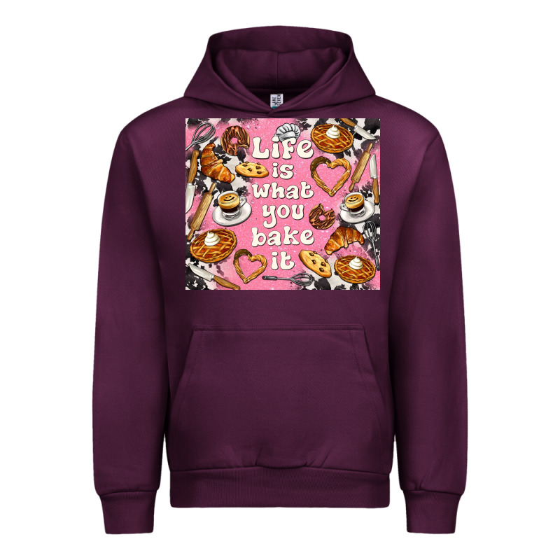 Life Is What You Bake It With Cowhide Urban Hoodie by TumblerDesignByShophia | Teevron