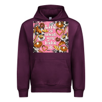 Mauve Wine life is what you bake it with cowhide Urban Hoodie - TumblerDesignByShophia