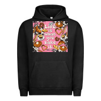 Pigment Black life is what you bake it with cowhide Urban Hoodie - TumblerDesignByShophia
