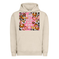 Pigment French Oak life is what you bake it with cowhide Urban Hoodie - TumblerDesignByShophia