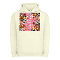 Pigment Pistachio life is what you bake it with cowhide Urban Hoodie - TumblerDesignByShophia