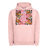 Pigment Salmon life is what you bake it with cowhide Urban Hoodie - TumblerDesignByShophia