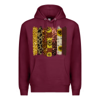 Burgundy Colorful brush stroke thankful Premium Hoodie - Bettercallsaul