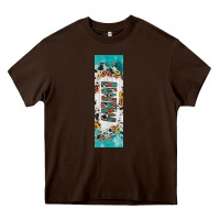 Chocolate Brown mimi sunflower cowhide leopard  pen wrap Heavy Core Tee - Artiststas